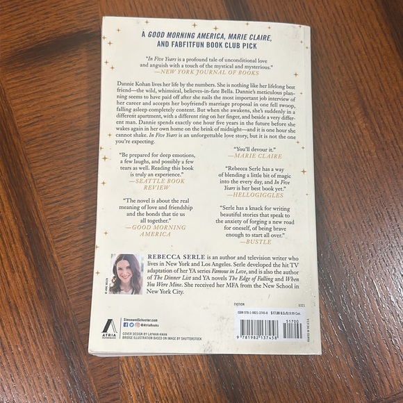In Five Years New York Times Bestseller book by Rebecca Serle Softcover - Picture 5 of 5